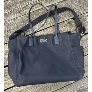 Kate Spade Black Nylon Diaper Bag Tote Crossbody Large Travel Bag